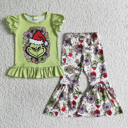 Christmas Green Cartoon Outfits
