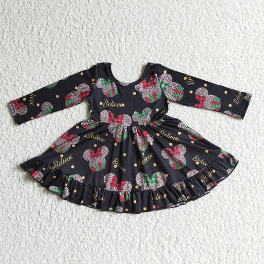 Christmas Cartoon Girls Big Skirt