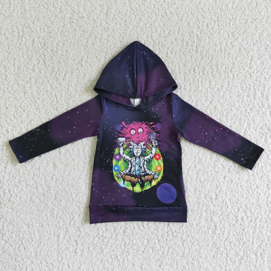 Halloween Purple Cartoon hooded