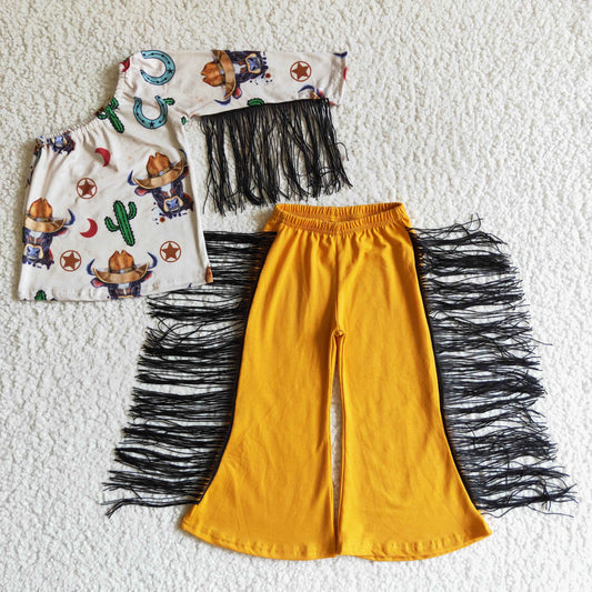 Cactus Cow Yellow Girls outfits