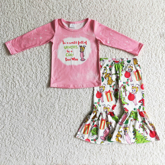 Christmas Pink Girls Set