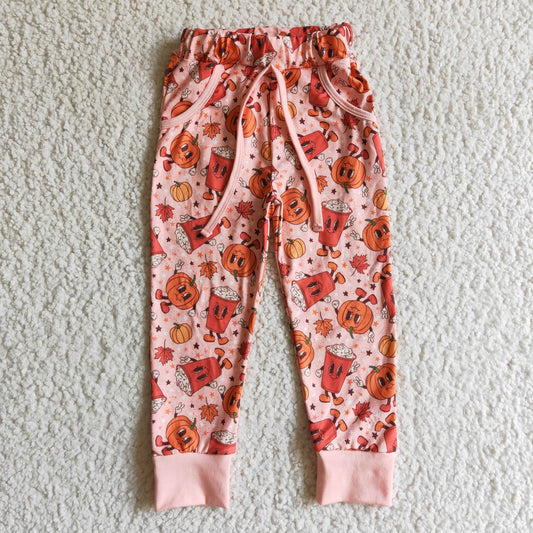 HALLOWEEN NEW LEOPARD PUMPKIN LEGGING GIRL'S PANTS