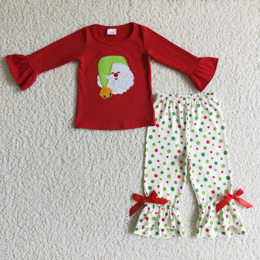 Christmas Embroidery Polka Dots