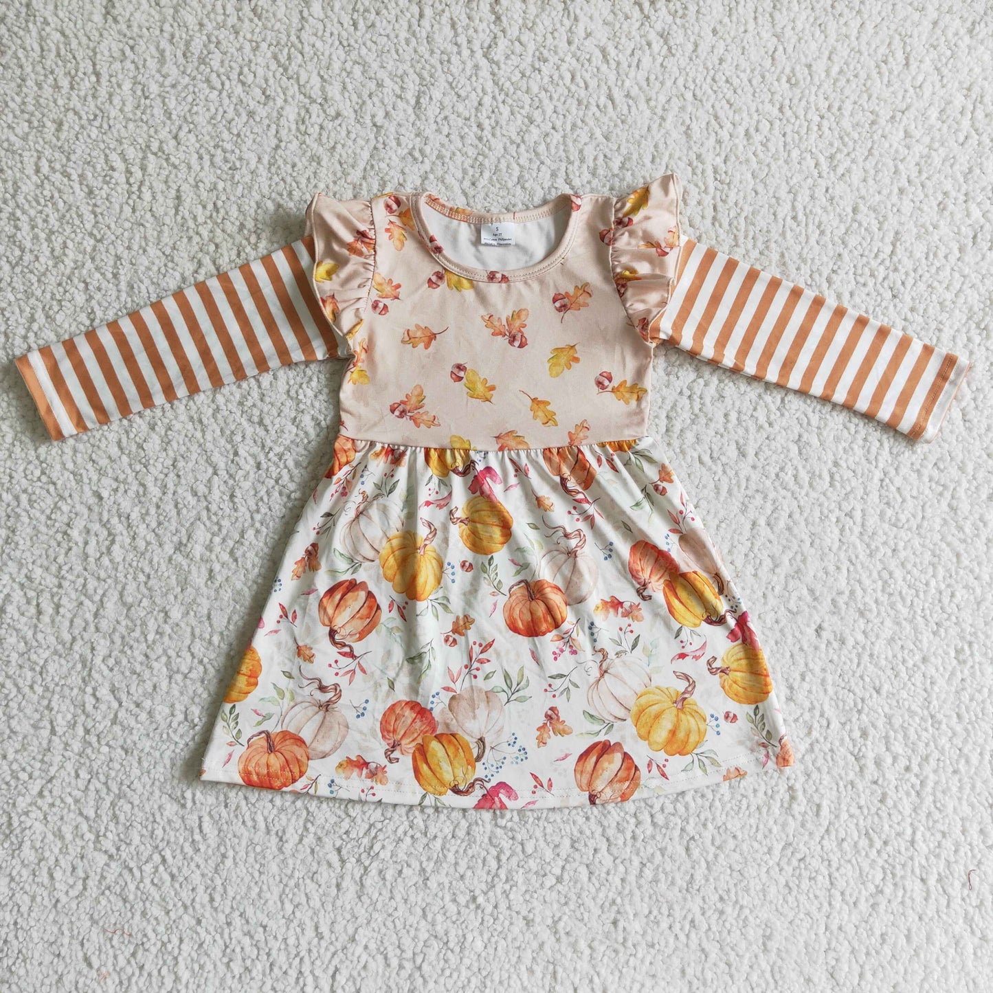 Fall Pumpkin Girls Dress