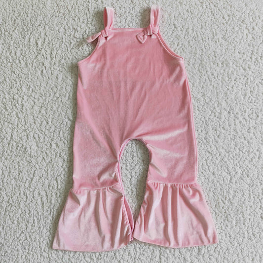 Pink Velvet Jumpsuit