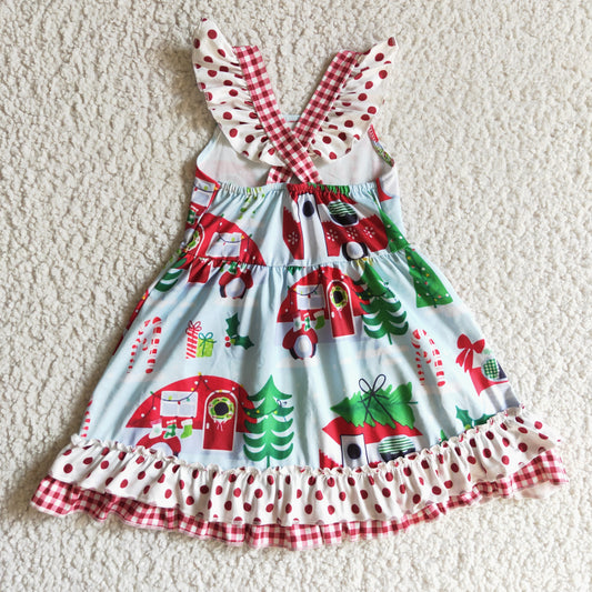 Christmas Car Girls Dress