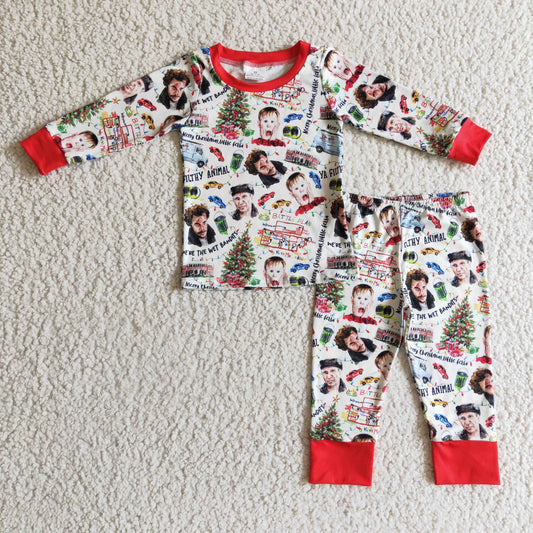 Christmas Red Cartoon Pajamas