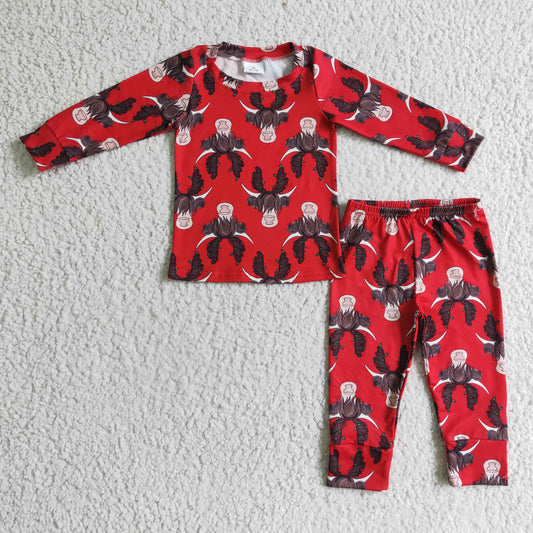 Christmas Red Deer Girls Pajamas