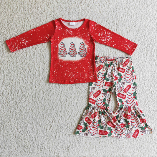 Christmas Cake Red Girls Set