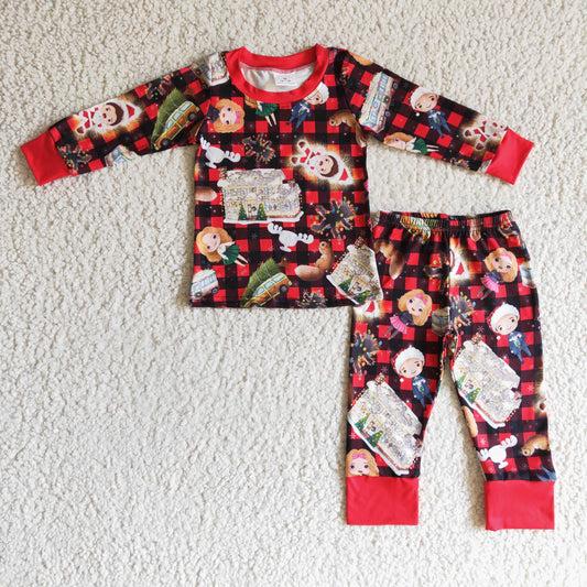 Christmas Red Cartoon Pajamas