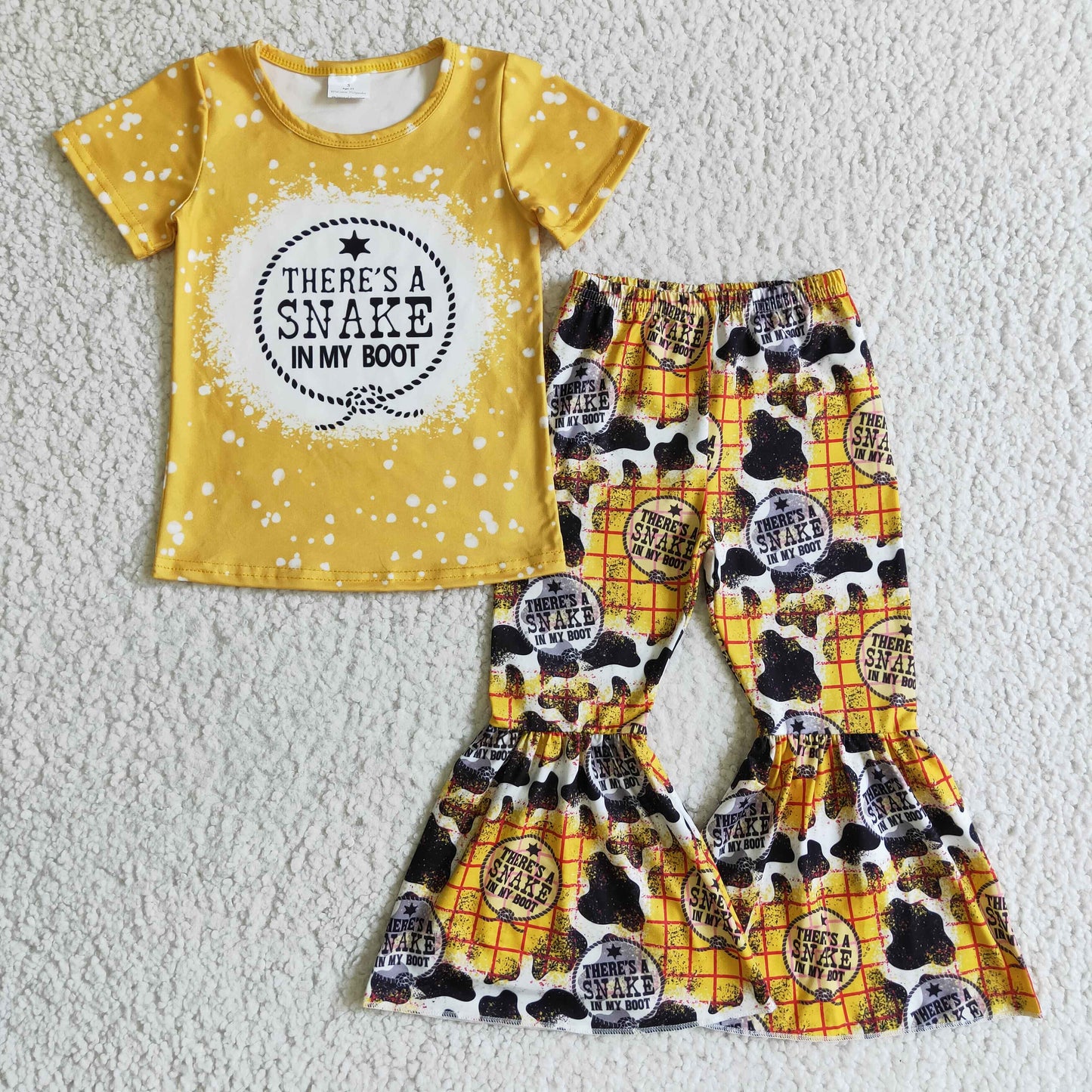 Yellow Cartoon Girls Set