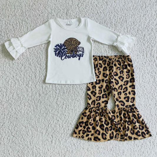 Leopard Cowboys Girls Set