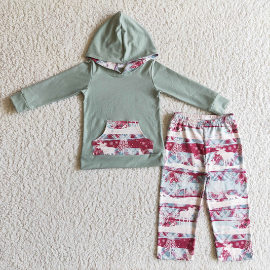 Christmas Deer Jogger Outfit