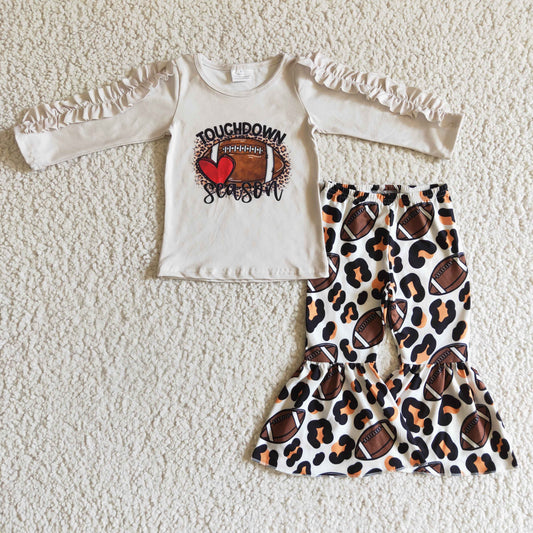 Fall Outfits Leopard Baseball Bell Pants