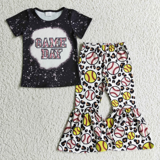 Black Baseball Girls Set