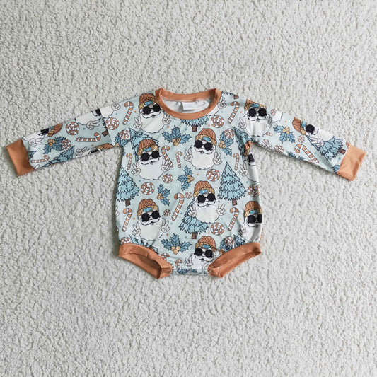 Christmas Santa long sleeves romper