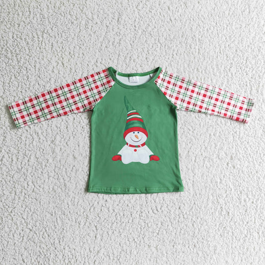 Christmas Green Santa Boy Shirt