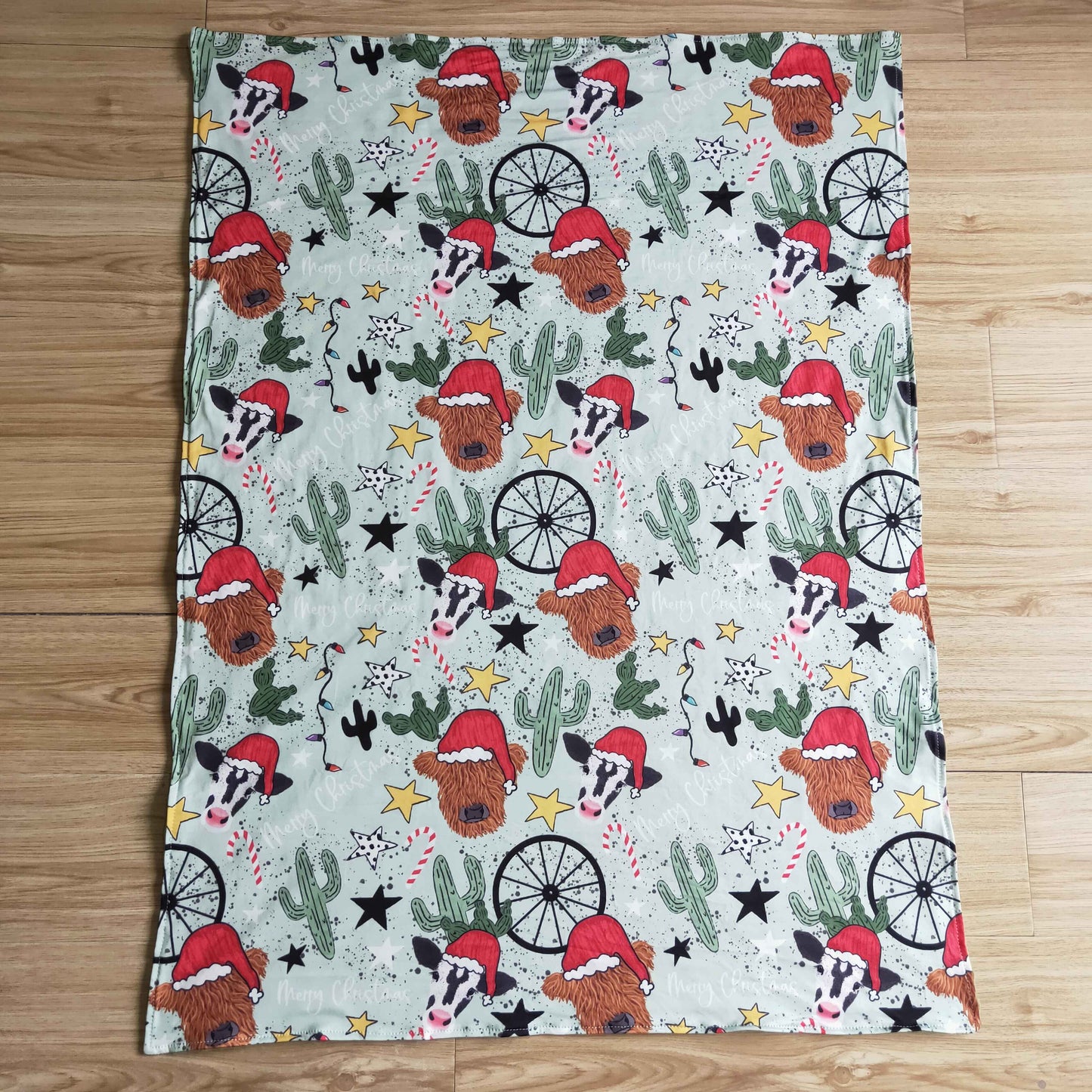 Christmas Cactus Highcow Baby‘s Blanket