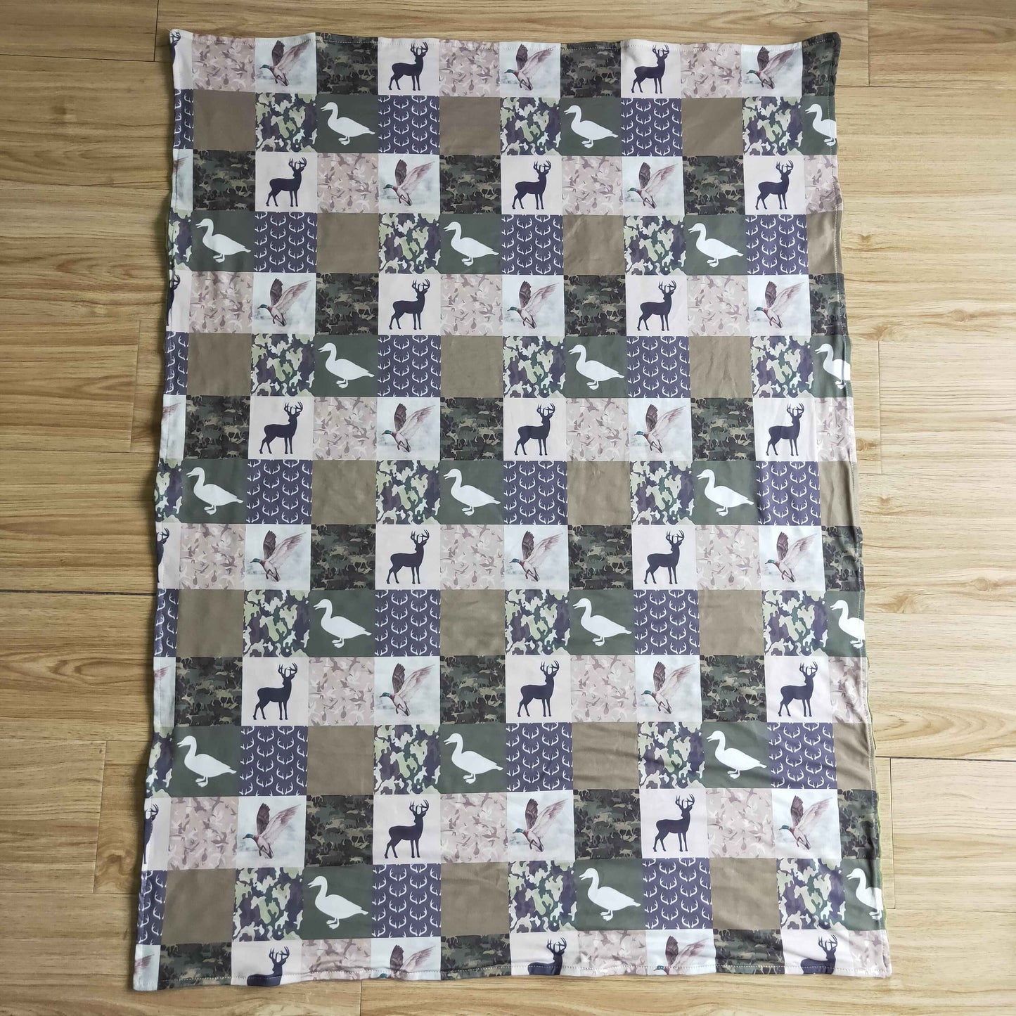 Deer Duck Print Baby‘s Blanket