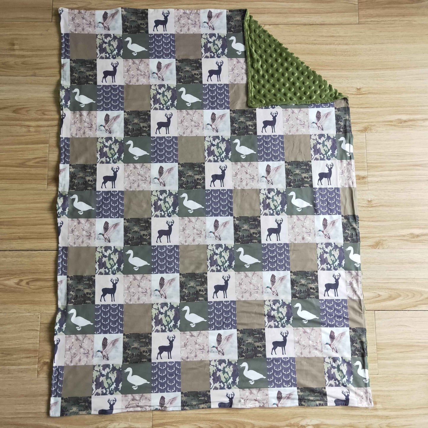 Deer Duck Print Baby‘s Blanket