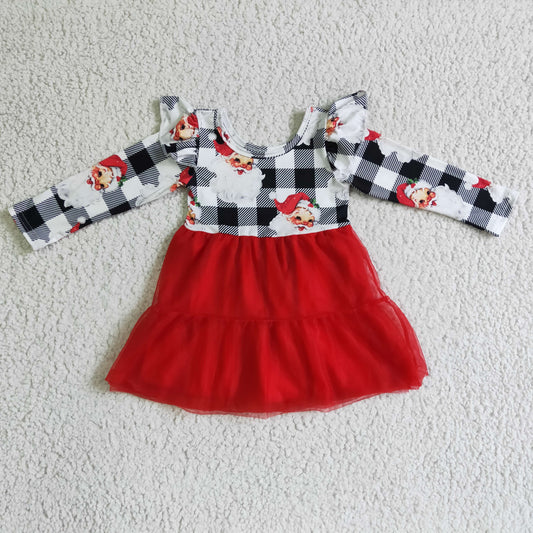 Christmas Santa Girls Tutu Dress