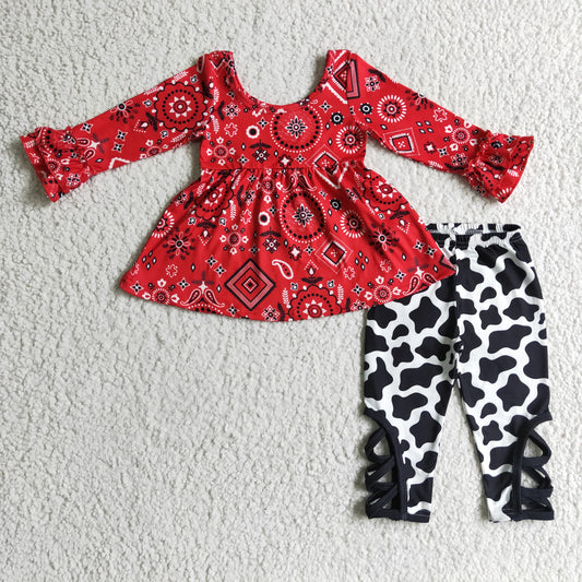 Fall Outfits Red Milk Cow Outfits