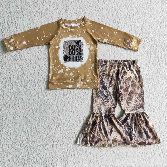Duck Boom Bell Pants Girls Set