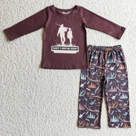 Brown Long Sleeve Boy Set