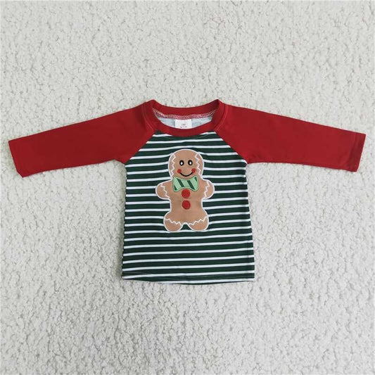 Christmas Embroidered Gingerbread Shirt