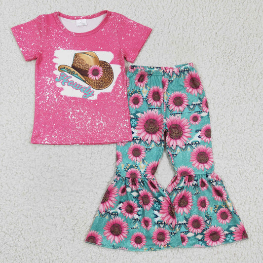 Pink Hat Flower Girls Outfits