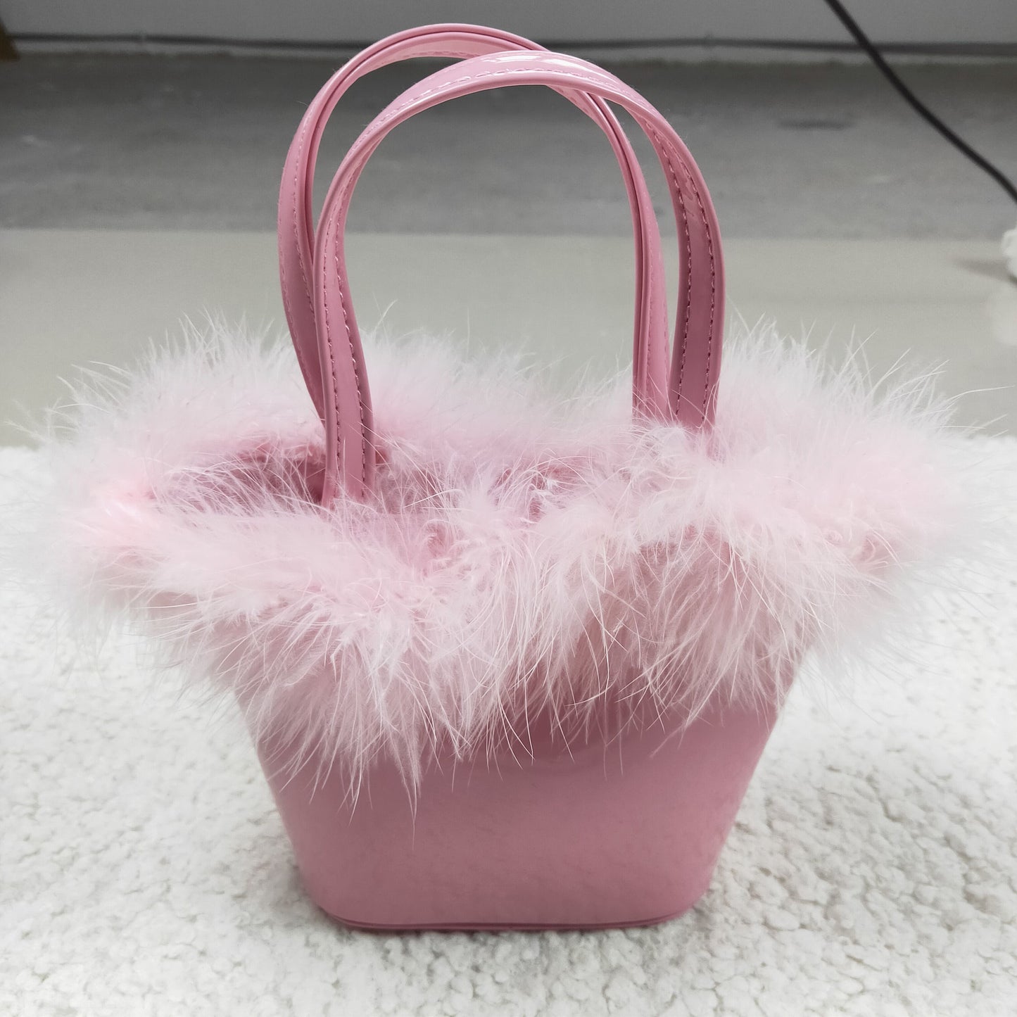 Pink fluffy satchel Kids's Bag