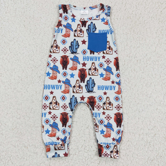 Cowboy Boots Boy Romper
