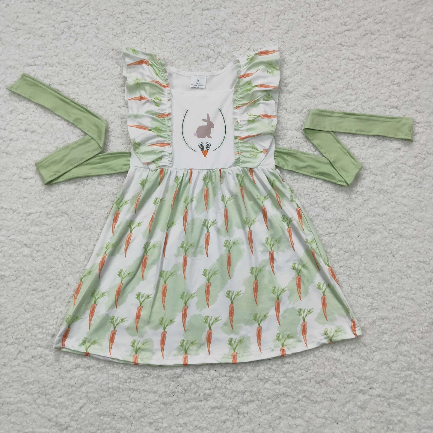 Easter Bunny Carrot Girls Dress