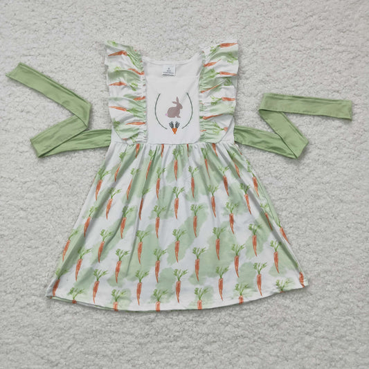 Easter Bunny Carrot Girls Dress