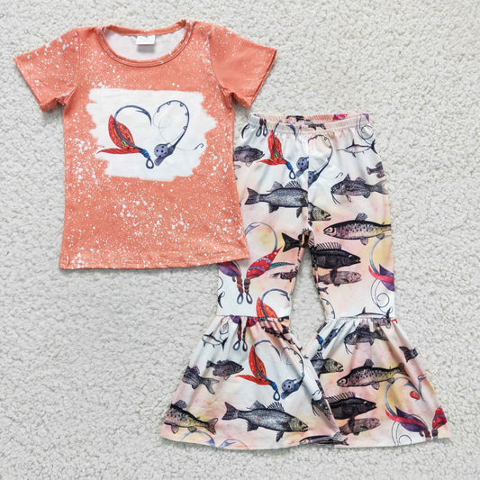 Orange Fish Girls Set
