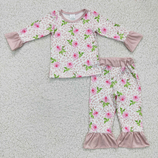 Pink Dots Flower Pajamas