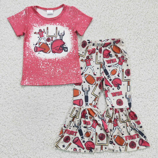 Pink Baseball Cartoon Girls Set