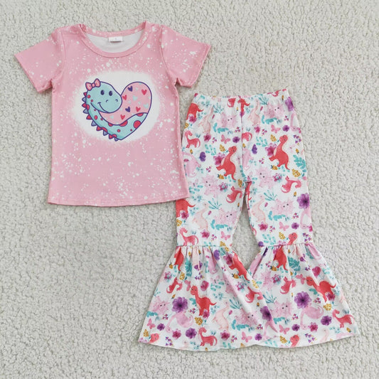 Valentines Day Dinosaur Girls Set