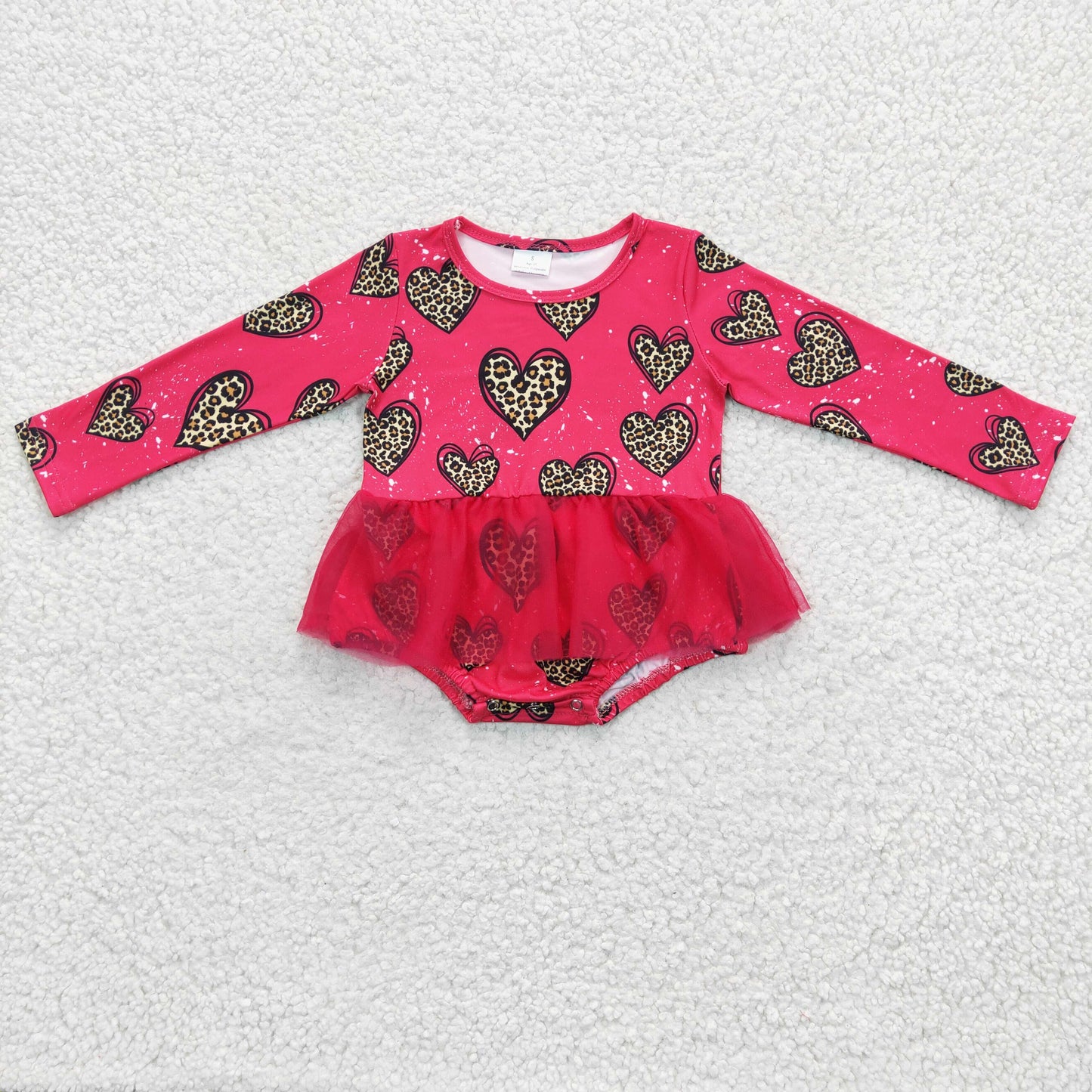 Valentine's Day Red Heart Baby Romper