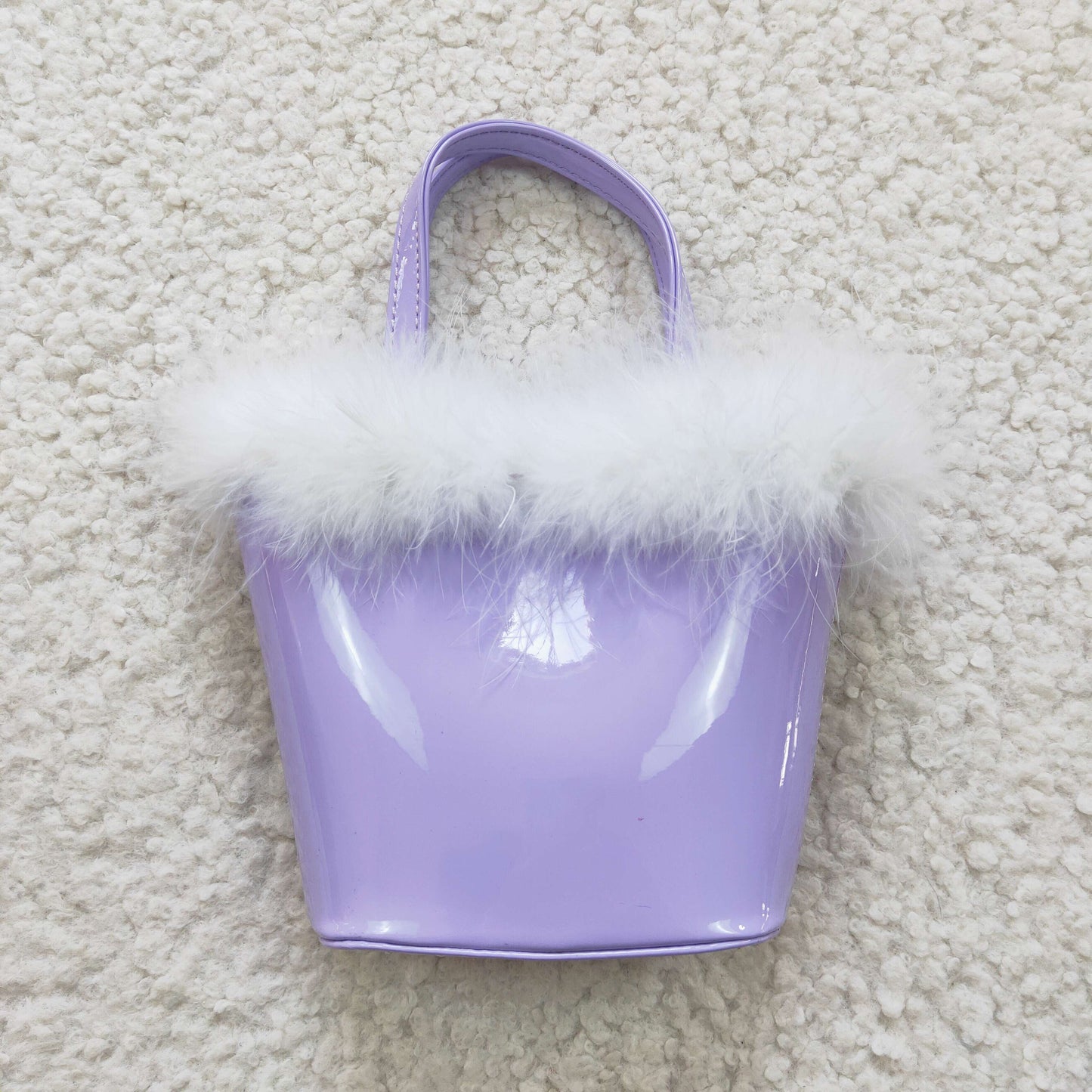 Purple fluffy satchel Kids's Bag