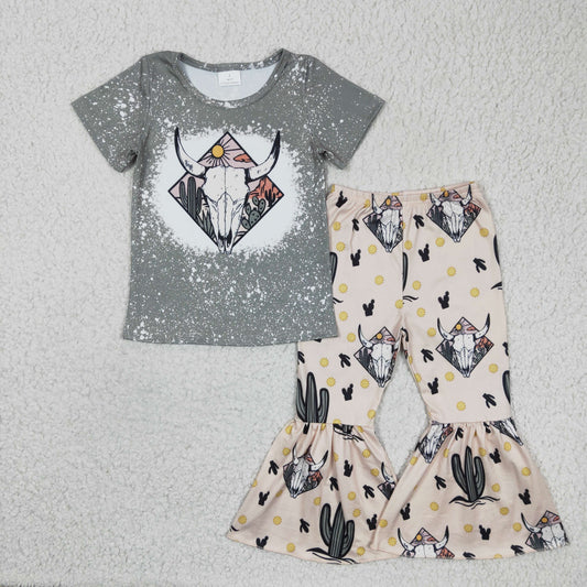 Western Gray Cattle Girl Outfits