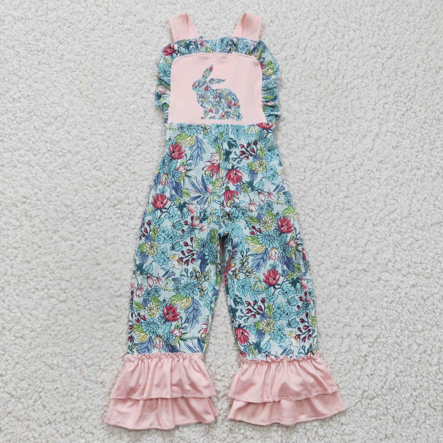 Easter Flower Buuny Girl‘s Jumpsuit