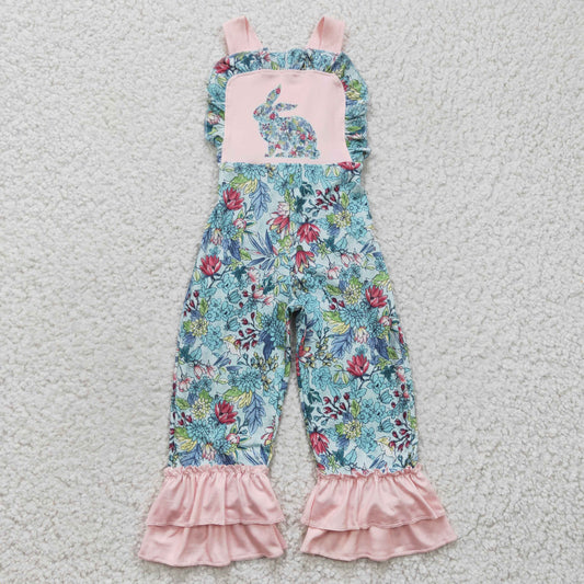 Easter Flower Buuny Girl‘s Jumpsuit