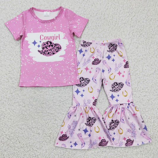 Western Pink Cowgirl Girls Outfits