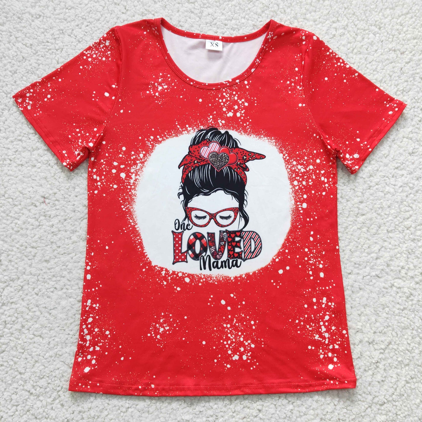 Adult Red Love MAMA Shirt