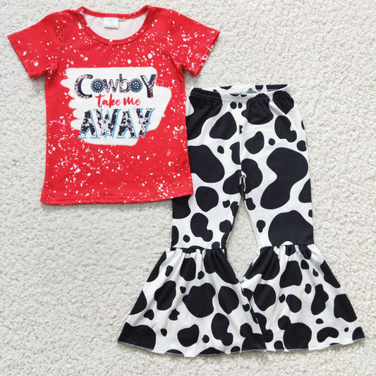 Red Cowboy Girls Set