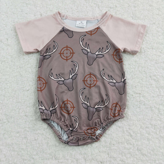Cow Print Boy Romper