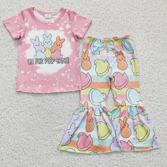 Easter Pink Bunny Girls Outfits