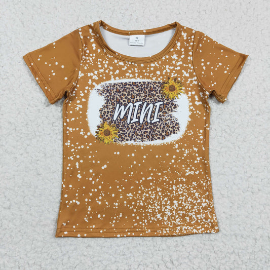 Brown Sunflower MINI Baby shirt