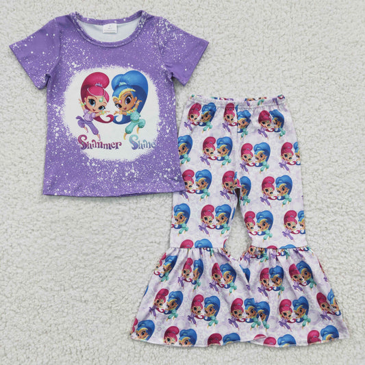 Purple Cartoon Girls Outfits